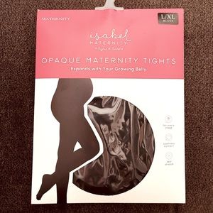 NWT Isabel Maternity Opaque black maternity tights